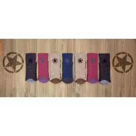 Jeep Wool Blend Trail Crew Socks-2 Pair Pack-Breathable Cushioned Comfort, Khaki, Women's Shoe Size 5-10