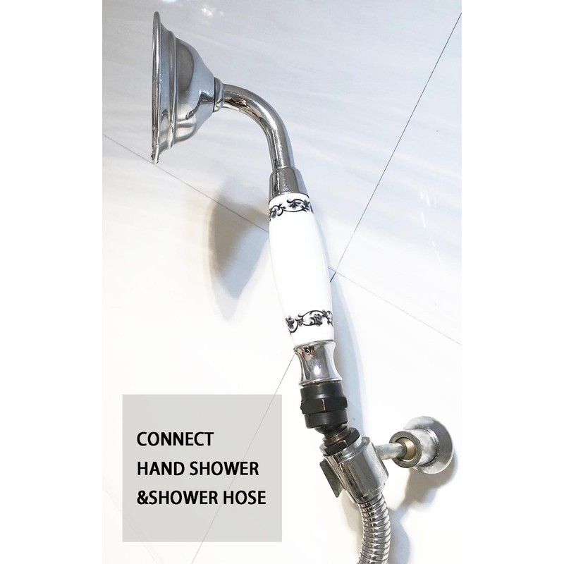Shower head Swivel adapter,ball joint povit for overhead/handheld shower head,shower