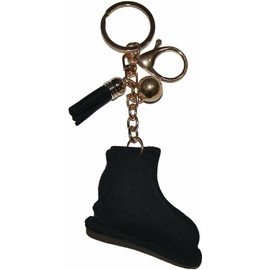 Popfizzy Ice Skating Keychain for Girls Ice Skate Backpack Charm Bling Bag Charms Key Fob