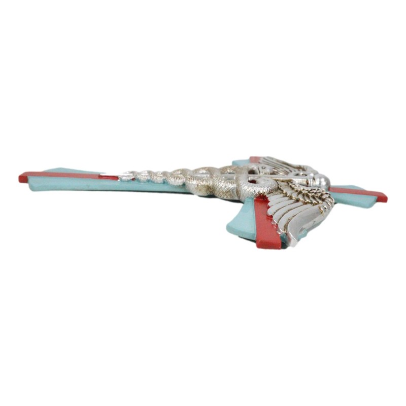 Physician Healer Caduceus Herald's Wand Entwined Serpents Winged Wall Cross