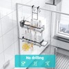 Aitatty Over the Door Shower Caddy Hanging: Black Rustproof Shower