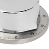 Mechanical Timer Accurate Quiet Counting Loud Alarm Sound Silver Timing