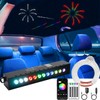 AZIMOM RGB 12LED Meteor Shooting Star Kits 600pcs 0.03in 9.8ft