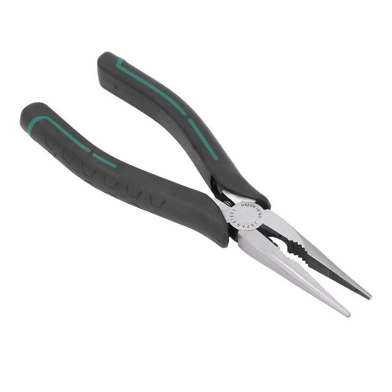 Needle Nose Pliers 8in CRV Long Mini with Non Slip
