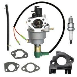 STRONGTHIUM Carburetor w/Solenoid Insulator for Honda GX340 GX390 389cc 420cc Predator Champion 8HP 9HP 11HP 13HP Generator