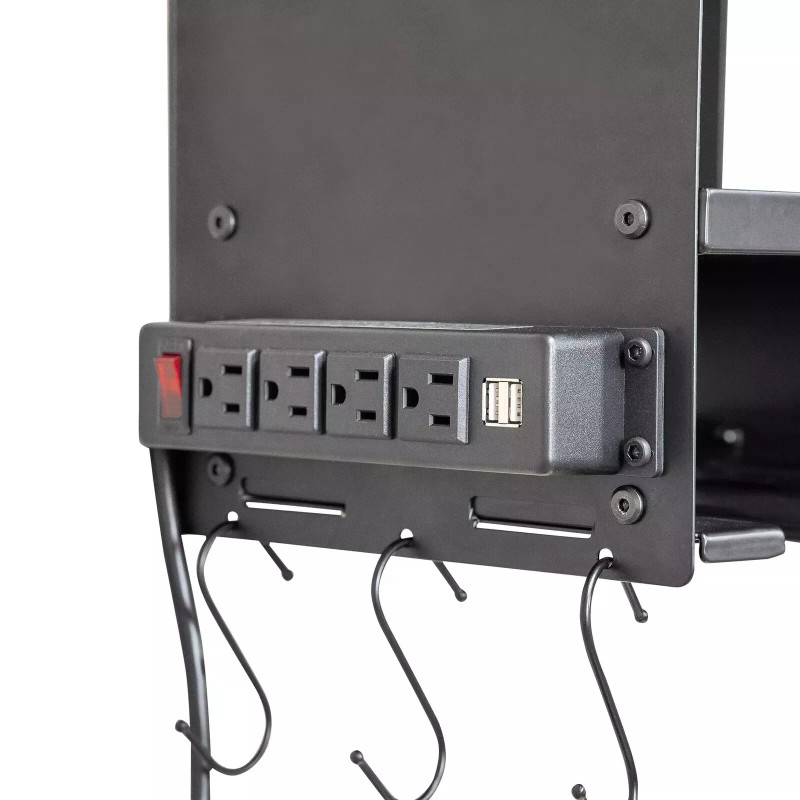 Permasteel 24.6″ 6-Bay Heavy Duty Wall Mounted Power Tool Organizer