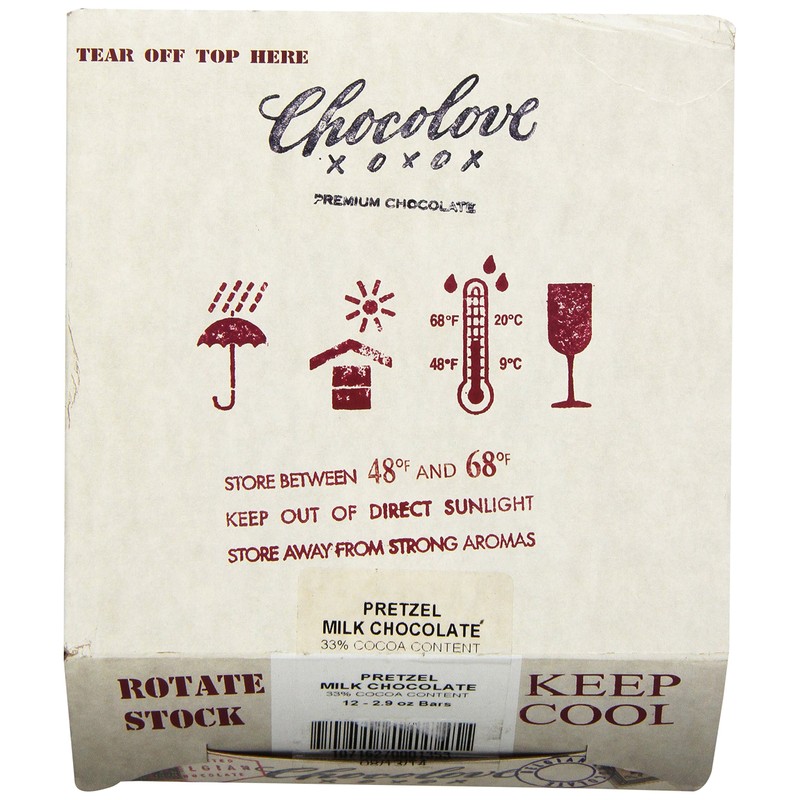Chocolove Milk Chocolate, Pretzel, 3.2 Ounce (Pack of 12)