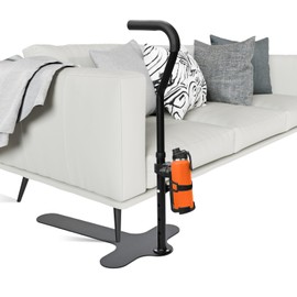 Teinfice Chair Couch Lift Assist with Cup Holder, 6-Level Adjustable Height Support Frame, 400 lbs Capacity – Mobility Aid Rail for Seniors, Disabled, Post-Surgery Recovery, Fits Sofa, Recliner