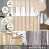Beige Bathroom Accessories Set with Glitter Shower Curtain and Rugs,Bathroom