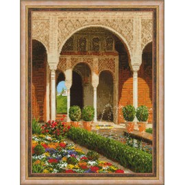 RIOLIS The Palace Garden, Cotton, Multi-Colour, 30 x 40 x 0.1 cm