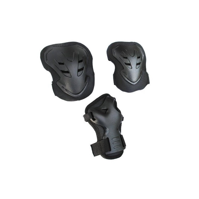 Cox Swain Inline-Skate Protection Set PROTECT for Inline-Skating, Colour: Black,
