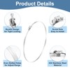 uxcell 12 Inch 430 Stainless Steel Duct Clamps, 10 Pcs