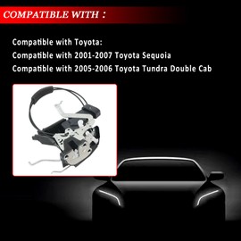 YINAVAGAD 690400C020 Front Driver Door Lock Latch Actuator Motor Left Side for 2005-2006 Toyota Tundra Double Cab, for Toyota Sequoia 2001 2002 2003 2004 2005 2006 2007, Replaces 69040-0C020