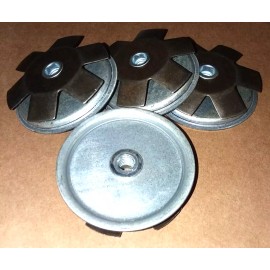 Unbranded/Generic 4 Pack Threaded Star Type 2-1/2"(OD) Round Tubing Insert 5/16-20 Threads