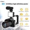 4K 64MP Digital Camera with Fill Light & Mic, WiFi
