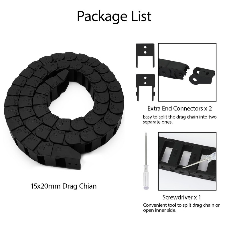 LMioEtool R46 15mm x 20mm(Inner H x Inner W) Black