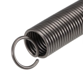 sourcing map Pack of 2 Tension Spring Tension Springs, 20mm OD, 2mm Wire Thickness, 210mm Extended Length, 120mm Free Length, Spring Steel, 7.8kg Load Capacity, Grey