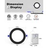 VOLISUN 12 Pack 6 Inch Black Recessed Light with Night