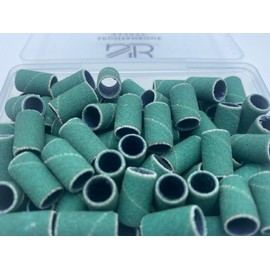 Spontaneous Beauty 100 PCS Premium Sanding Band + 2 Free Mandrel (Fine - 240 Grit, Green)