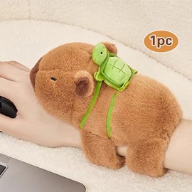 Matreeglam Animal Slap Bracelets, Plush Ring Slap Ruler Bracelet, Cute Animal Plush toys Slap Wristband, Soft Cartoon Doll Slap Wristbands for Boys and Girls Christmas Birthday Party Gifts (Style 1)