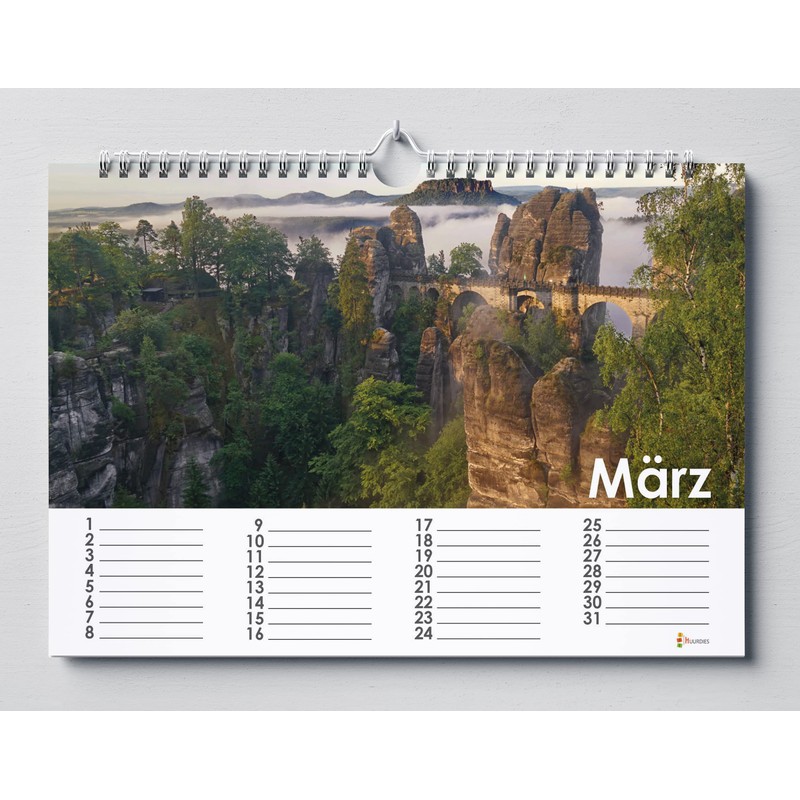 Huurdies ® - German Cities Birthday Calendar - 35 x