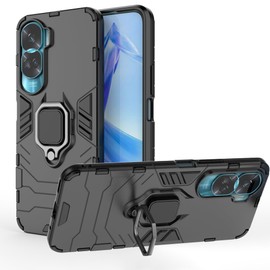 ESTH® Case for Honor 90 Lite 5G [360° Rotating Stand] [Military Grade Anti-Fall Protection] Cover Compatible with Magnetic Car Mount, Black