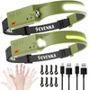 SEVENKA Paquete de 2 Faros Delanteros Recargables, Linterna Frontal Led