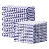 Kitinjoy Cotton 12 Pack Kitchen Towels and Dishcloths Sets, 16