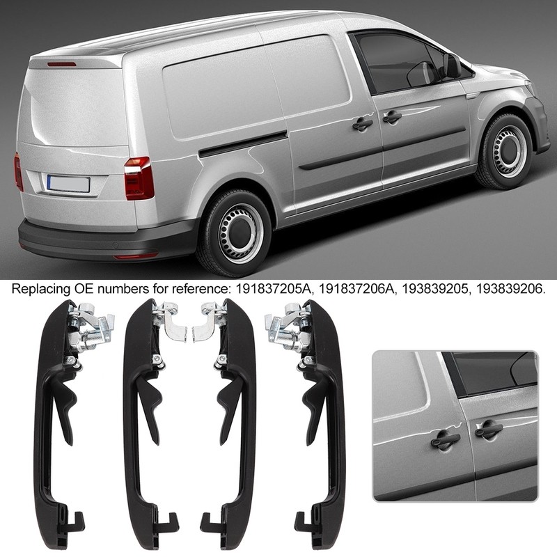 4PCS Car Front Rear Left Right Exterior Door Handle with