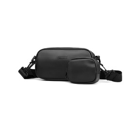 Whatna 2-Piece Mini Shoulder Bag, Men's, Women's, 2-Way, Mini Crossbody Chest Bag, Coin Pocket, PU Leather, Handheld Bag, Mini Second Bag, Casual, Formal, Business, Commute, Commute, Shoulder Bag,