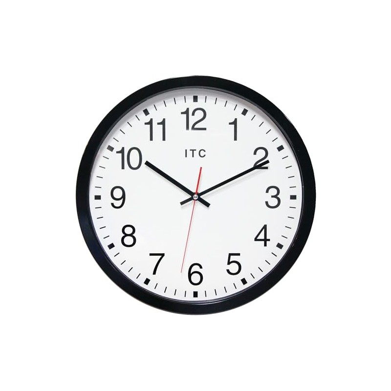 Infinity Instruments 14 inch Shatter Resistant Round Non-Ticking Silent Battery