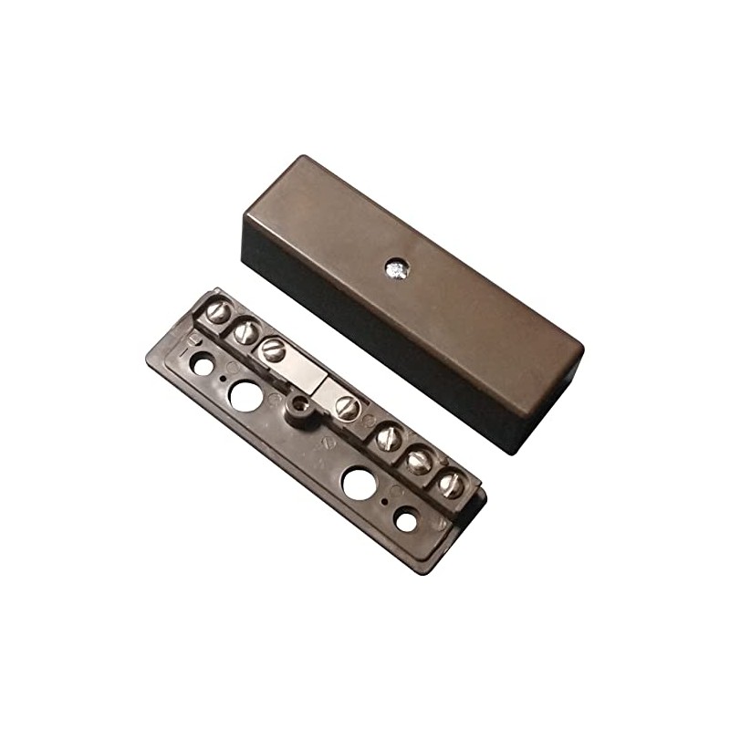 6 Way Alarm Junction Box - Surface Mount - Brown