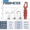 VMSIXVM Ned Rig Jig Heads Kit, 15 piezas/25 piezas de