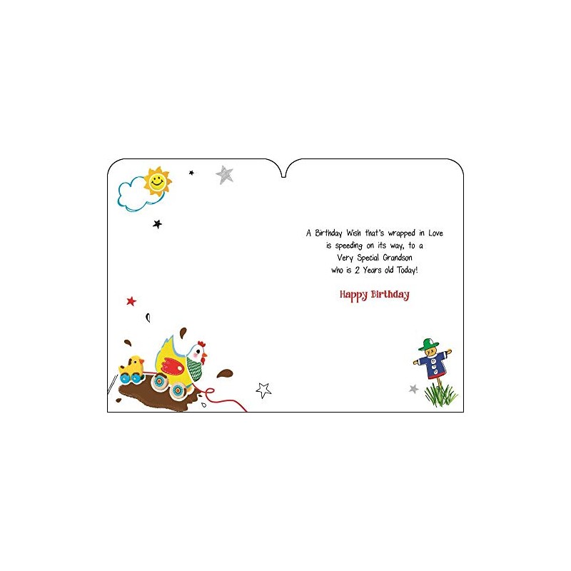 Grandson 2nd Birthday Card