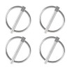 Lynch Pin, 4PCS Dia 4.5mm 316 Stainless Steel Round Pins