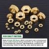 Keadic 160Pcs Brass Hex Nuts Assortment Kit, Full Finished Metric