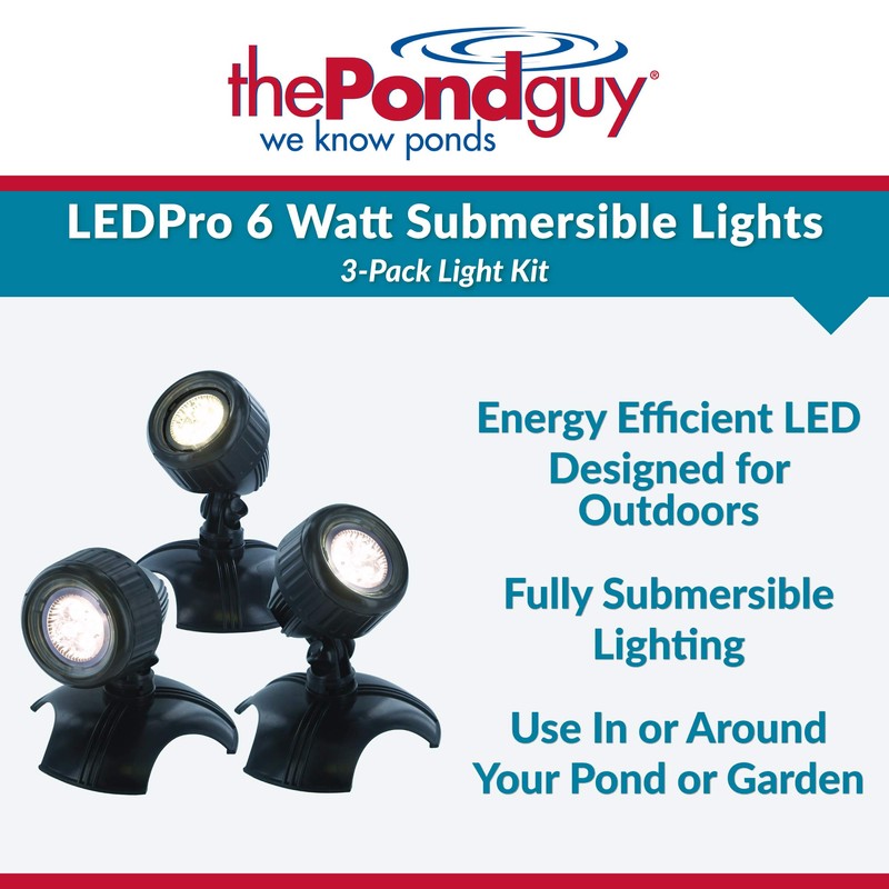 The Pond Guy LEDPro 6 Watt 3 Pack Light Kit