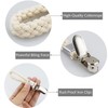 Ezranova Hanging Tea Towels Clip, 5 Pcs Brackets-Braided CottonTowel Clips