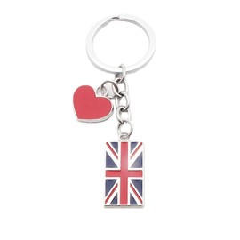 VNEWSCHI UK American Flag Keychains USA Patriotic Flag Keychain Metal Key Rings Cute Accessories for Motorcycles, Scooters, Cars, Backpack