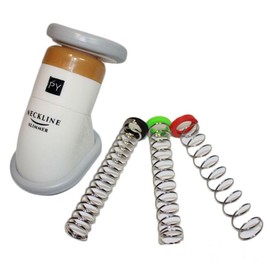 Ecar Chin Massager Neckline Slimmer Chin Massager Double Chin Portable ABS White and Grey 150x65x50mm with Fine Chin Pocket