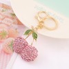 Cherry Keychain/Bling Rhinestone Fruit Keyring/Cute Cherry Keychain for Handbag Purse