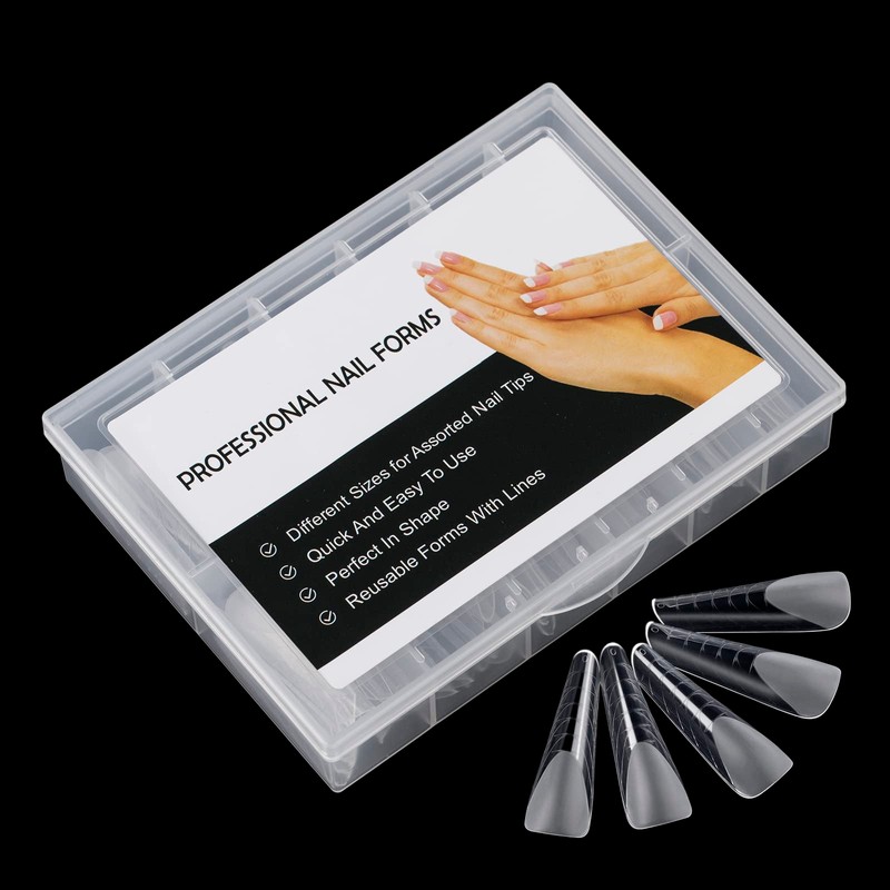 BNG Pack of 120 Matte Dual Nail Forms for Gel