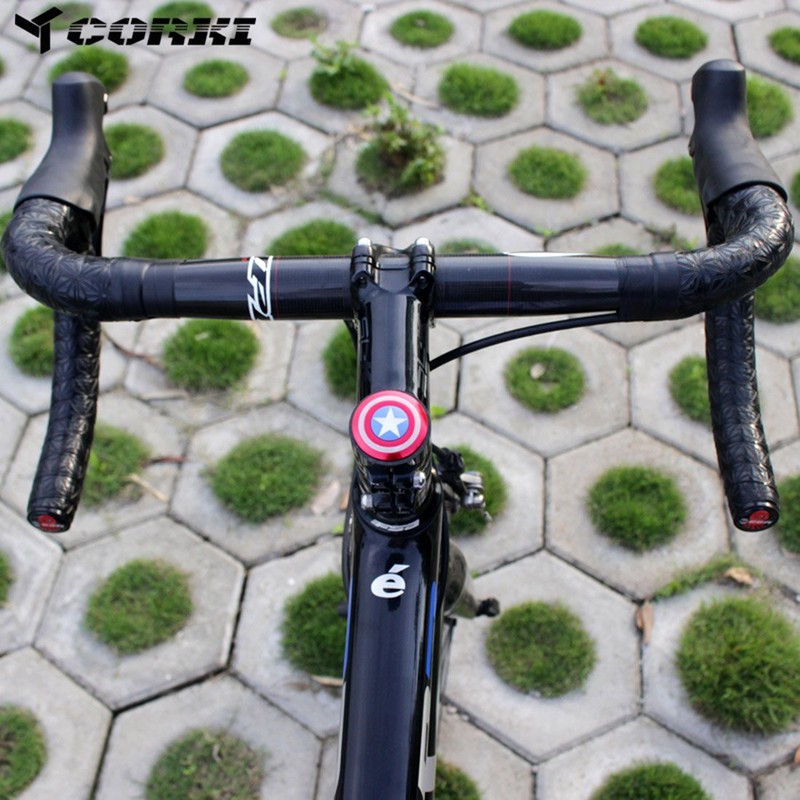 Bicycle Headset Cover with 1-1/8" Screw Bike Stem Cap Aluminum