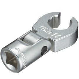 TONE Flex Claw Foot Wrench 3SCF-14F Drive Angle 0.3 inch (9.5 mm) (3/8 mm), Double Side Width 0.6 inches (14 mm)