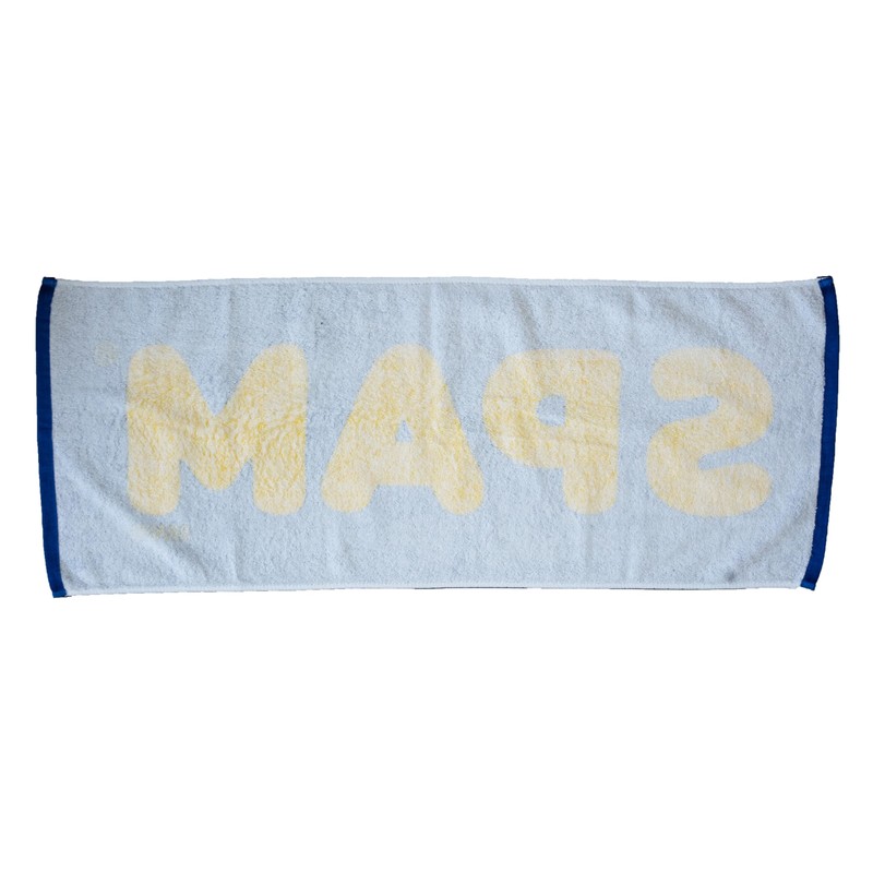 Spam Face Towel, White, Blue, Yellow, Women's, Men's, Local Okinawa,