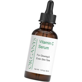 Kiss Uneven Skin Tone Goodbye! Organys 20% Vitamin C Serum w/Hyaluronic & Ferulic Acid For Bright Glowing Skin. Targets Face Eye Wrinkles Dark Sun Age Spots Pores Acne Scars With Anti Aging Benefits