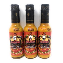 Baron West Indian Hot Sauce 155g (5.5oz), 3 Pack