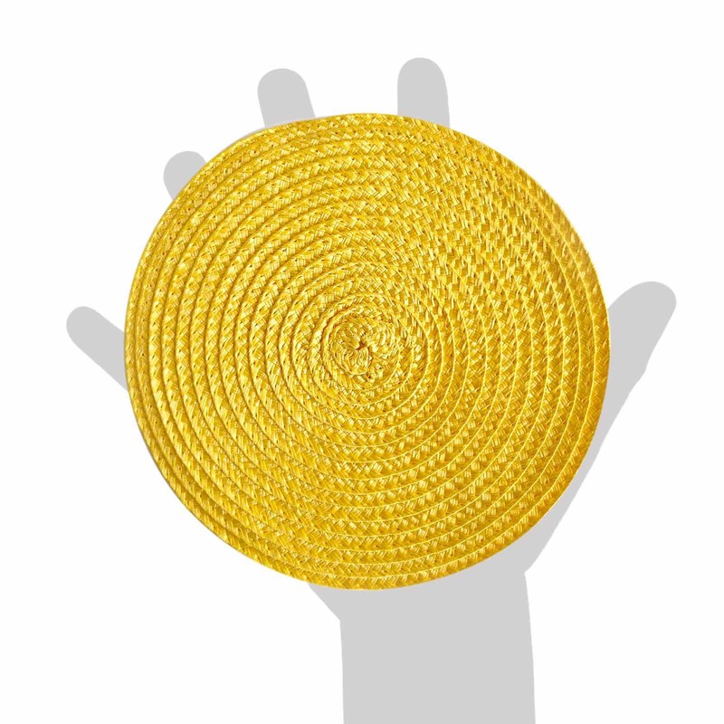 Round Woven Plastic Placemats 18cm Stylish and Practical Dining Table