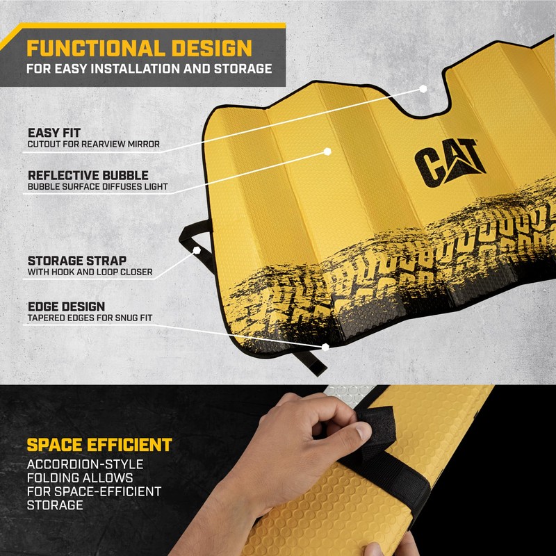 CAT Auto Shade for Cars & Trucks – Jumbo 65"x27"