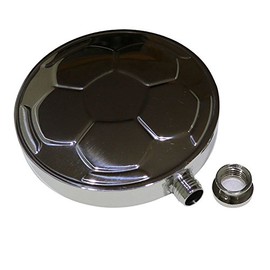 CNFLASK 4.5oz Soccer Flask Round Hip Flask 304 Stainless Steel Soccer Shaped Drinking Flask Alcohol Container